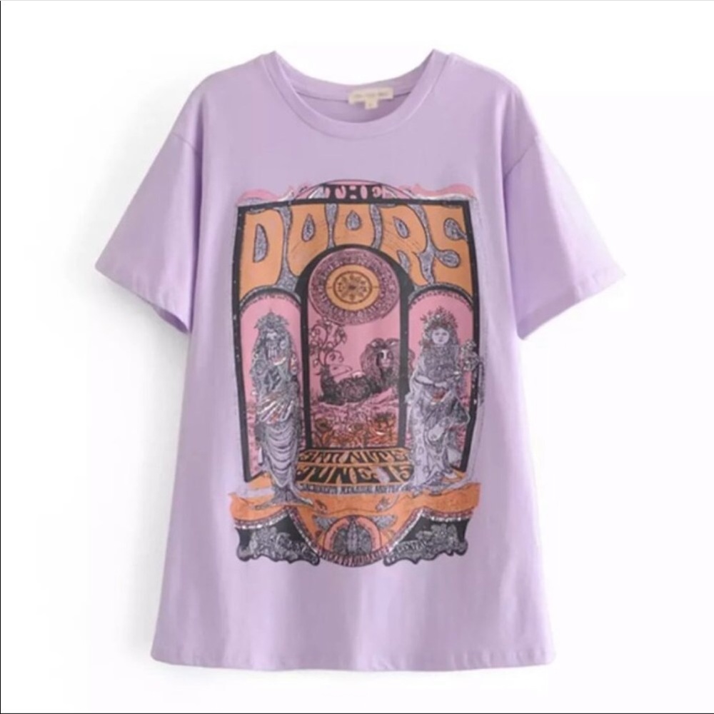 #90 CLOSEOUT SALE! #112 New! The Doors Band Tour Vintage Graphic T-Shirt NWT - Picture 3 of 8